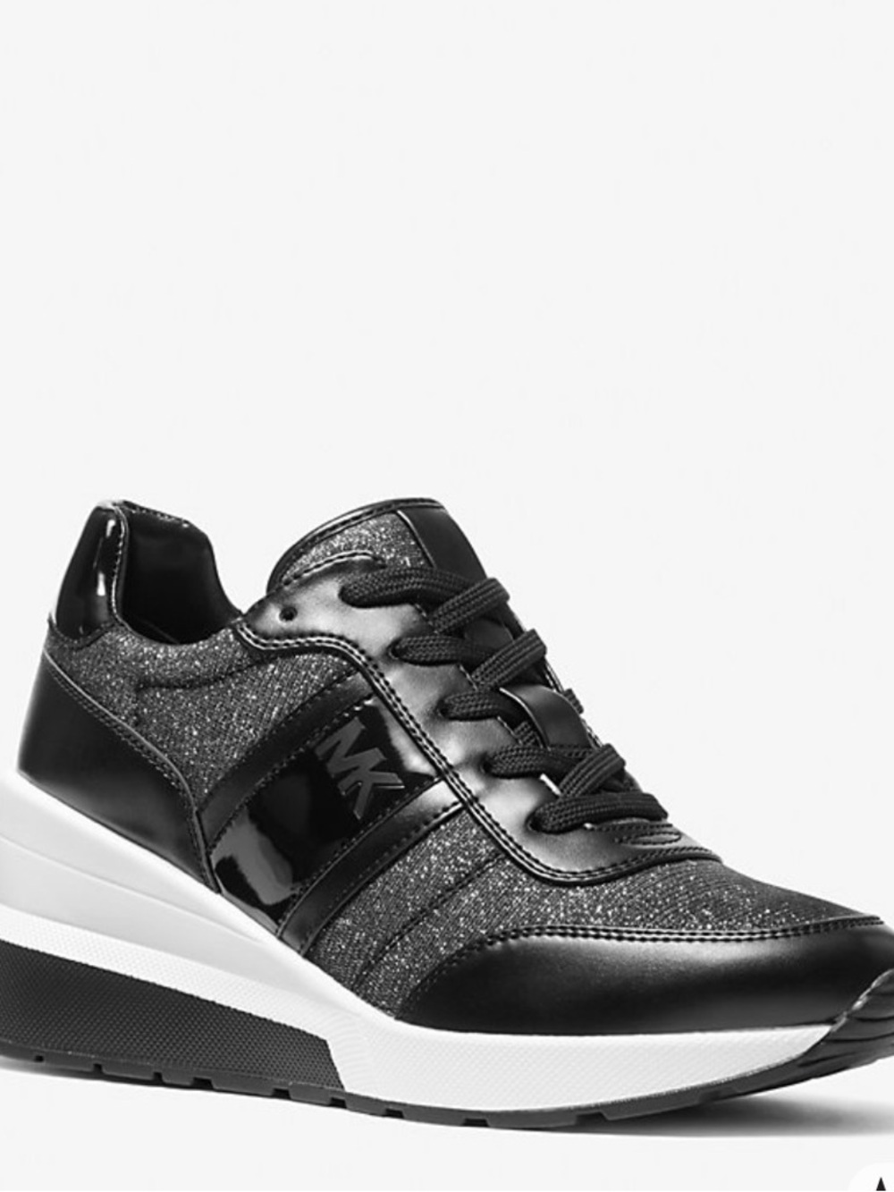 MICHAEL MICHAEL KORS
Mabel Glitter Chain Mesh Trainer Black